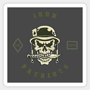 Iron Patriots Veteran Skull Sticker